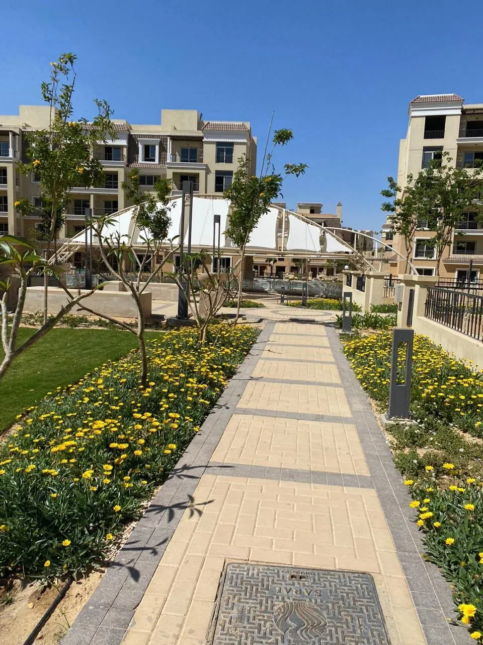 Sarai live landscaped walkway