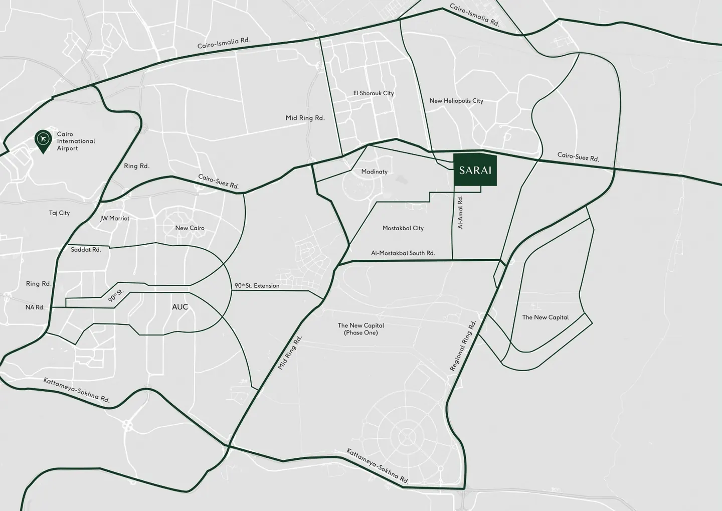 Sarai location map