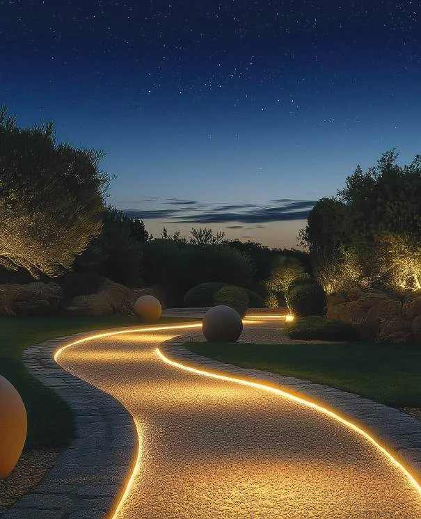 Talala illuminated landscape